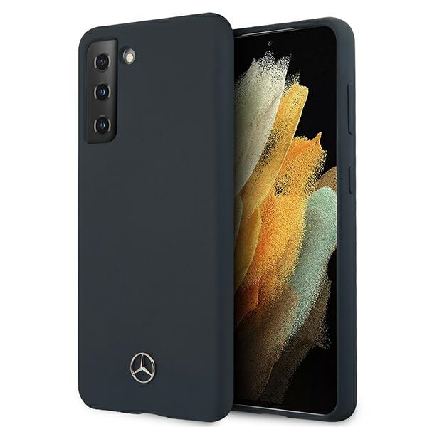 Dėklas telefonui Mercedes Silikoninis Line dėklas Samsung Galaxy S21 mėlynas