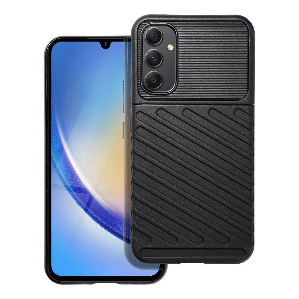 THUNDER dėklas telefonui SAMSUNG A34 5G juodas