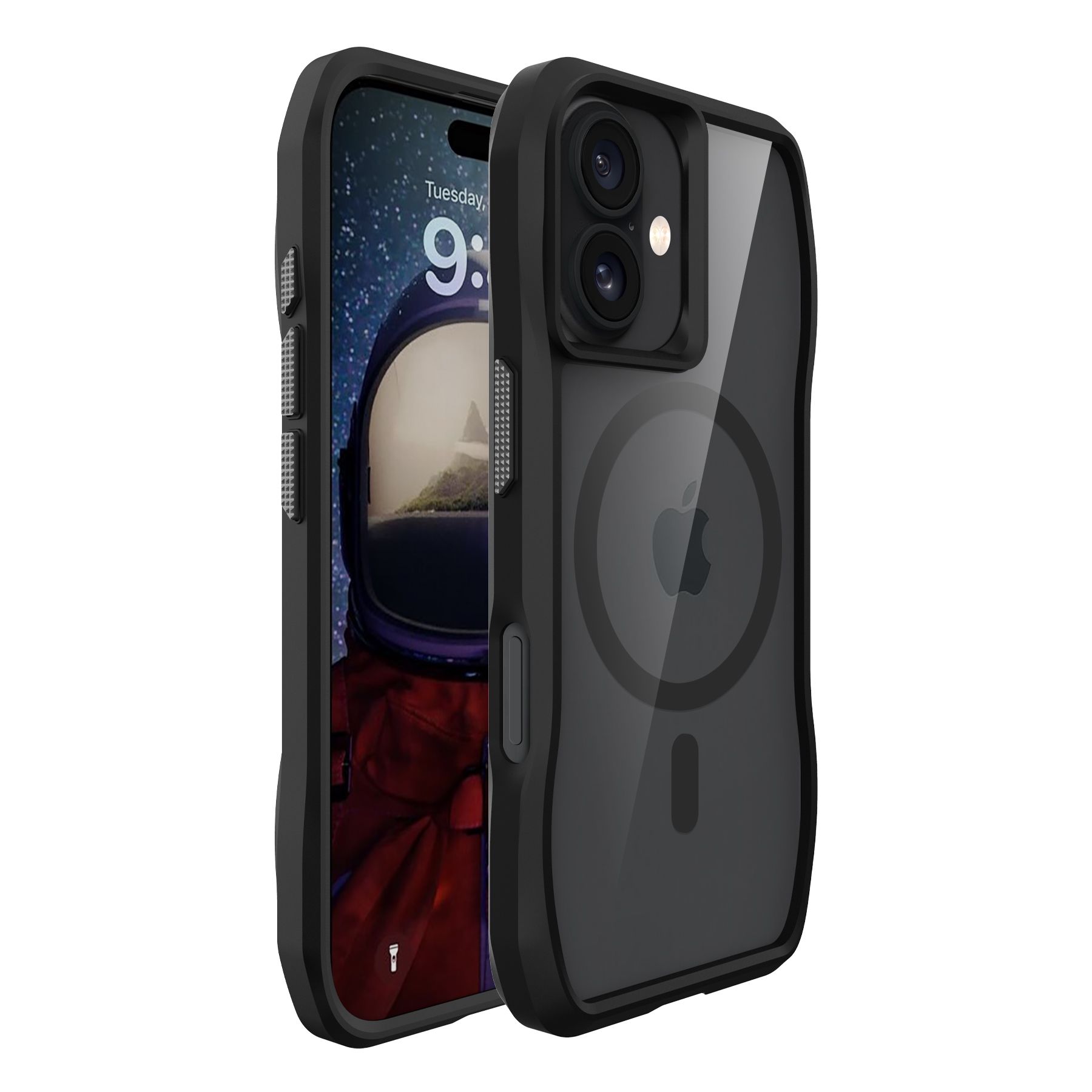 ROAR dėklas SLIM DEFENDER IPHONE 17 juodas