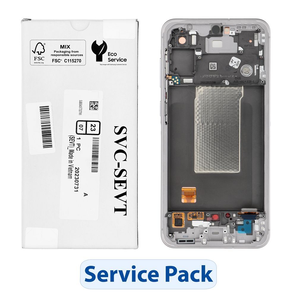 ServicePack LCD Ekranas SAMSUNG A56 5G A566B - rožinė GH82-36829D