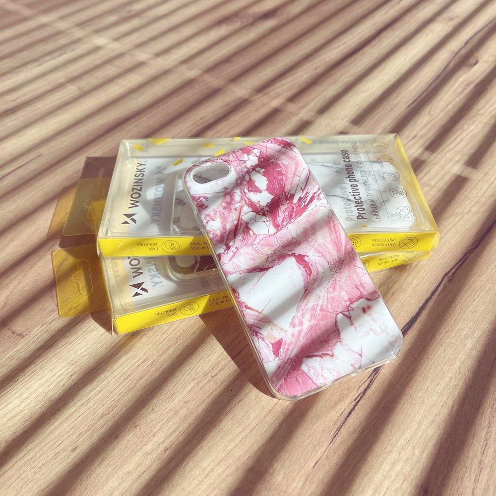 Wozinsky marmurinis TPU dėklas dangtelis Xiaomi Mi 11i / Poco F3 baltas