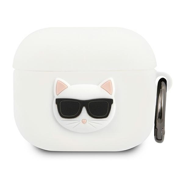 Karl Lagerfeld Silicone Choupette AirPods dėklas 3 - baltas