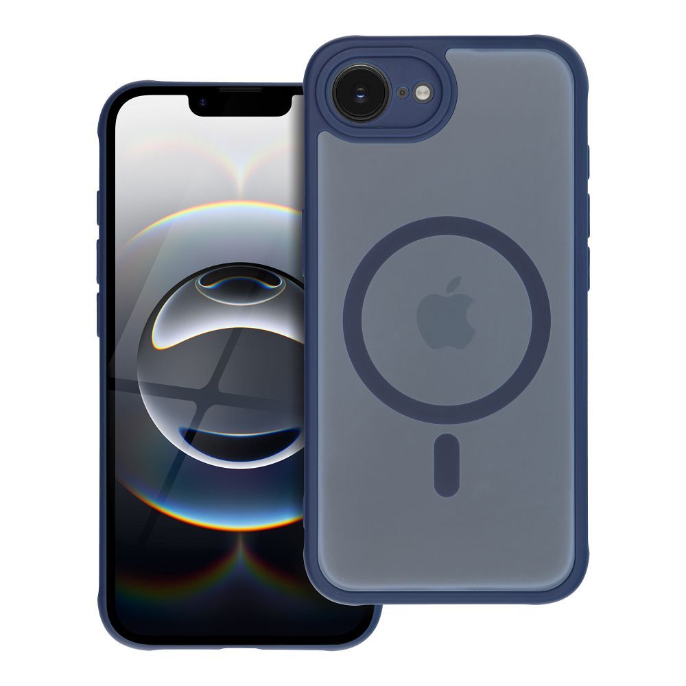 FULL MATTE MAG COVER dėklas telefonui suderinamas su Magnetiniu įkrovimu IPHONE 17 mėlyna