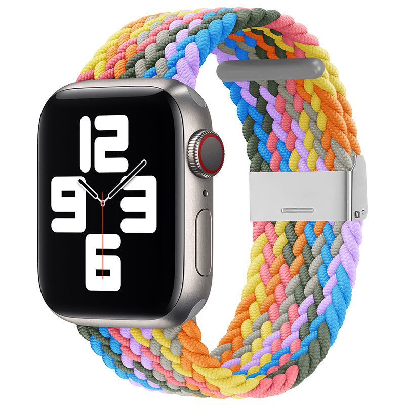 Laikrodžio juosta Apple Watch 38/40/41 mm – pyninė audinio juosta, įvairiaspalvė