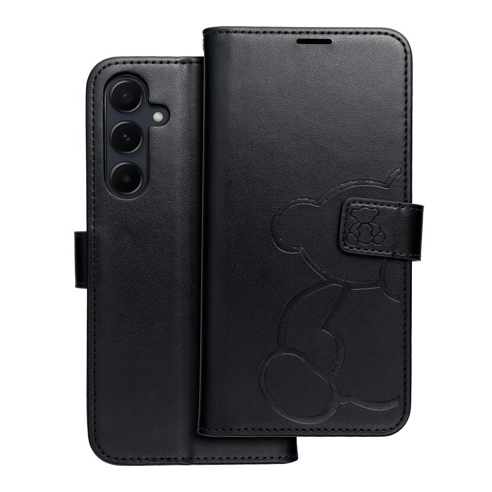 Knygos stiliaus dėklas SAMSUNG A55 5G juodas