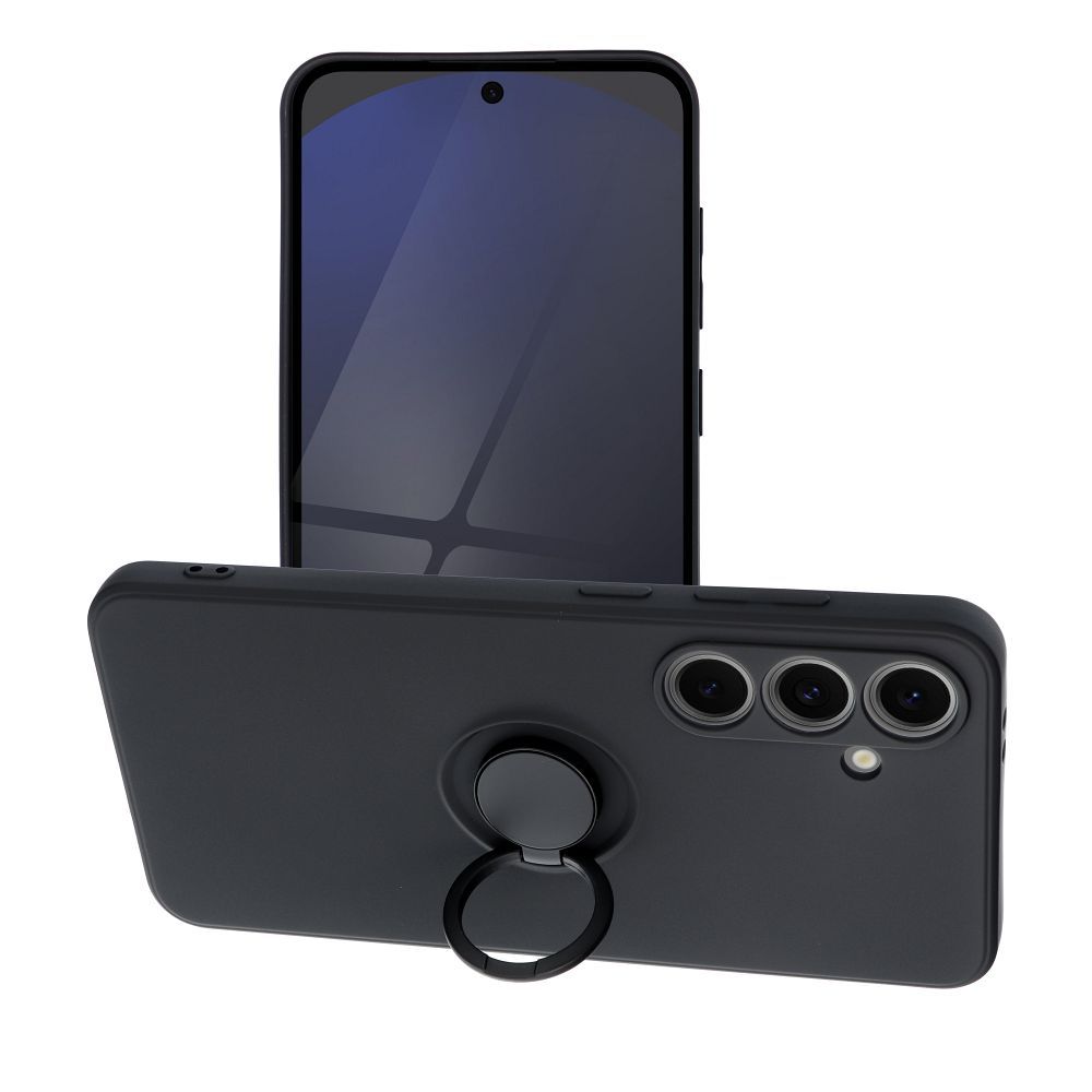 Silikoninis RING dėklas telefonui SAMSUNG S24 FE juodas