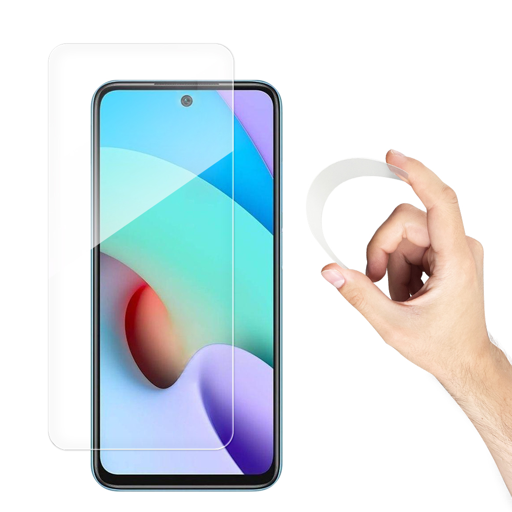 Wozinsky Nano Flexi Hybrid lankstus stiklo plėvelės grūdintas stiklas Xiaomi Redmi 10