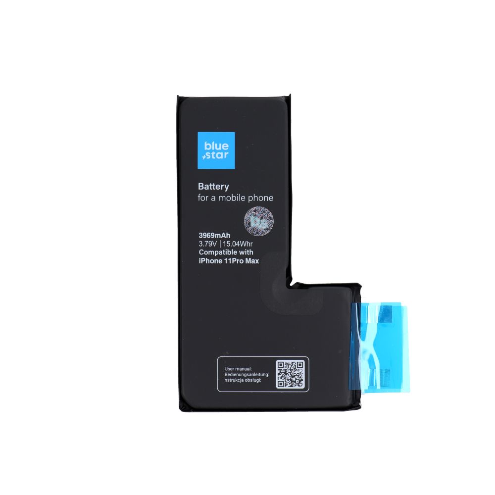 Baterija be BMS iPhone 11 PRO MAX 3969 mAh Blue Star HQ