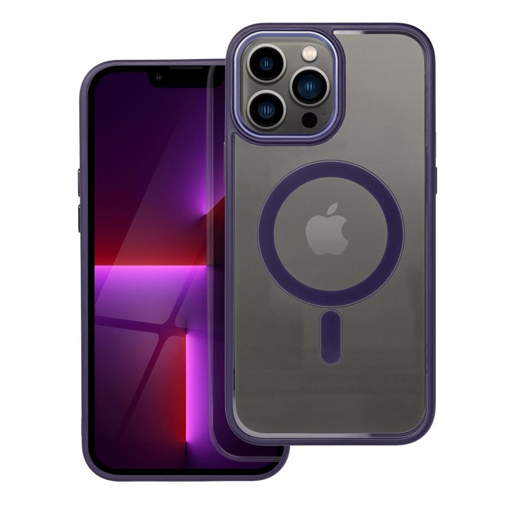 COLOR EDGE MAG COVER dėklas telefonui suderinamas su Magnetiniu IPHONE 13 Pro Max violetinė