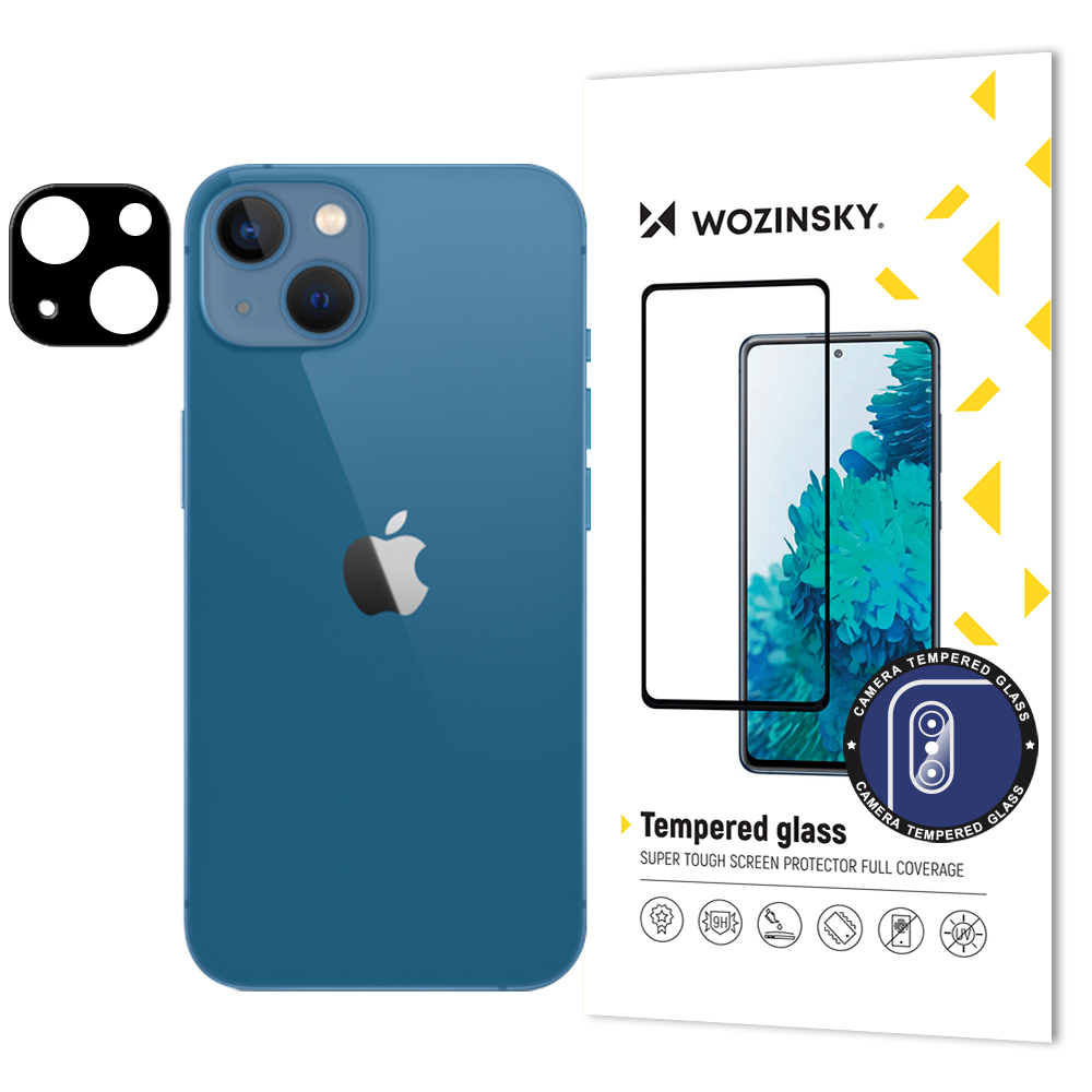 Wozinsky Pilnas kameros stiklas 9H grūdintas stiklas pilnai kamerai iPhone 13