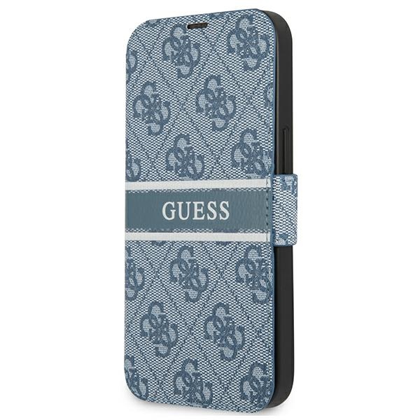 Guess 4G Stripe dėklas telefonui iPhone 13 Pro / 13 6.1" – mėlynas
