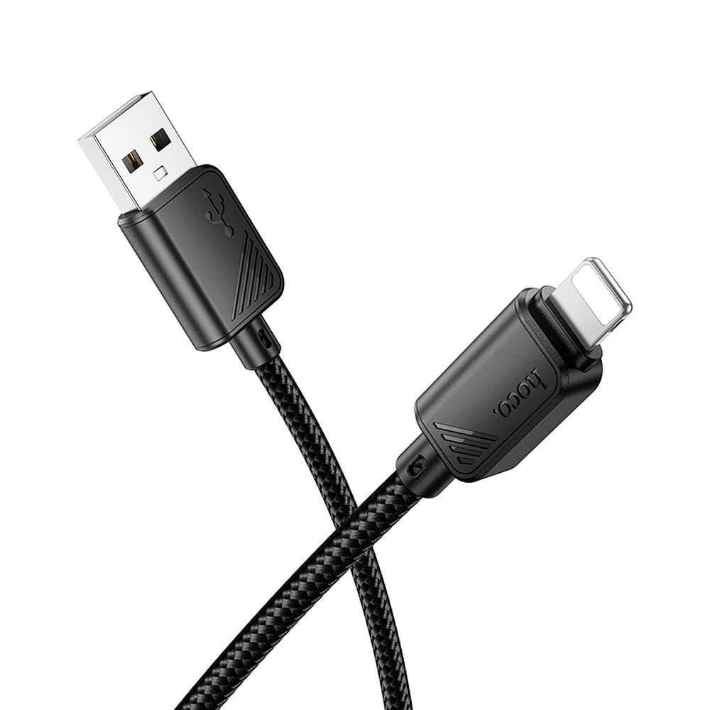 Kabelis USB A į Lightning Hoco 2,4A 1 m X113 juodas