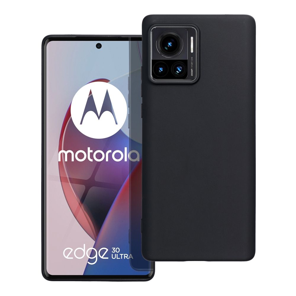 Matinis dėklas telefonui MOTOROLA EDGE 30 Ultra juodas