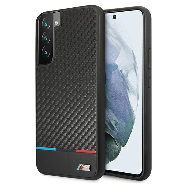 Dėklas telefonui BMW M Collection Triangles Case Samsung Galaxy S22+ - juodas