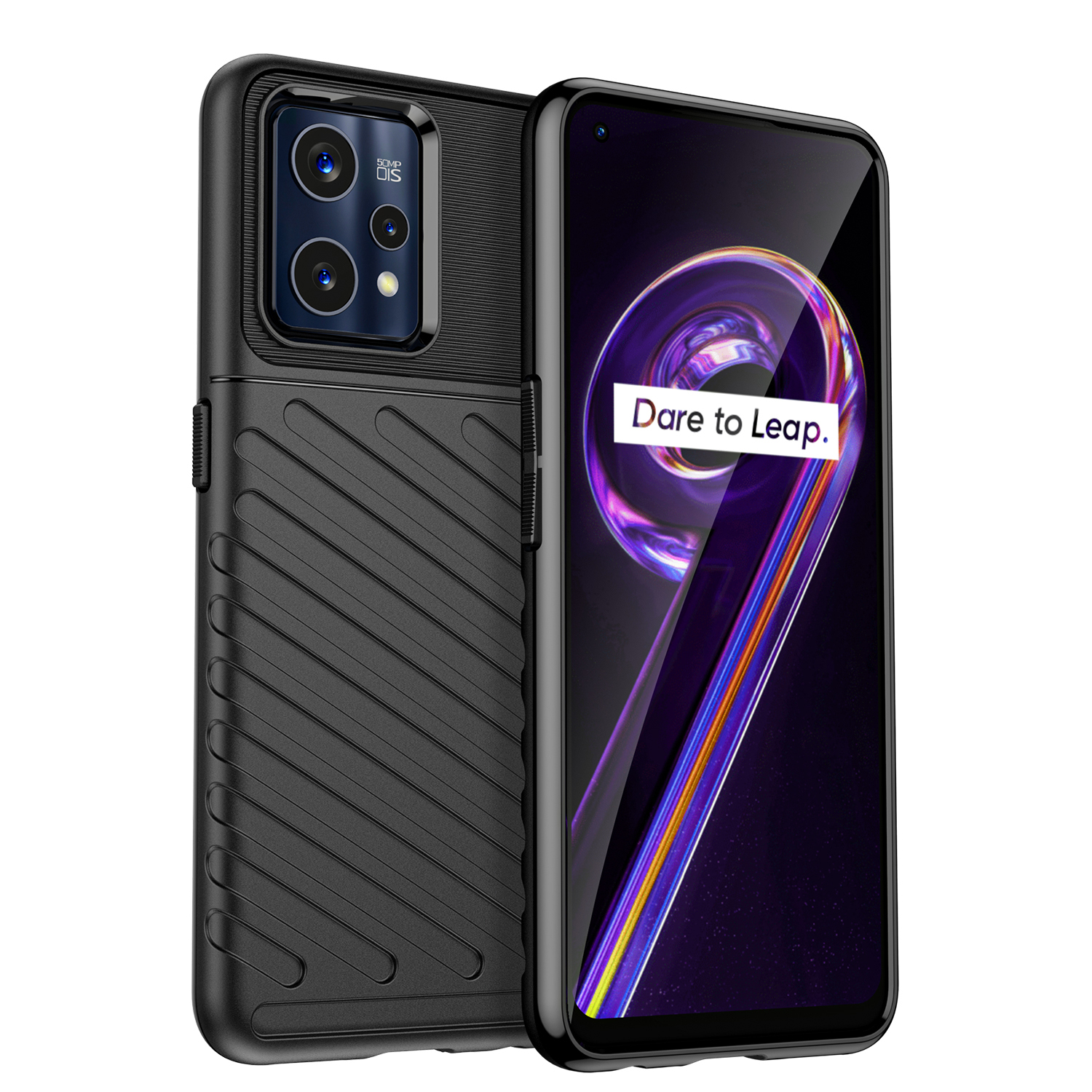 Dėklas telefonui (m) Thunder Case skirtas Realme 9 Pro + (9 Pro Plus) - juodas (m)