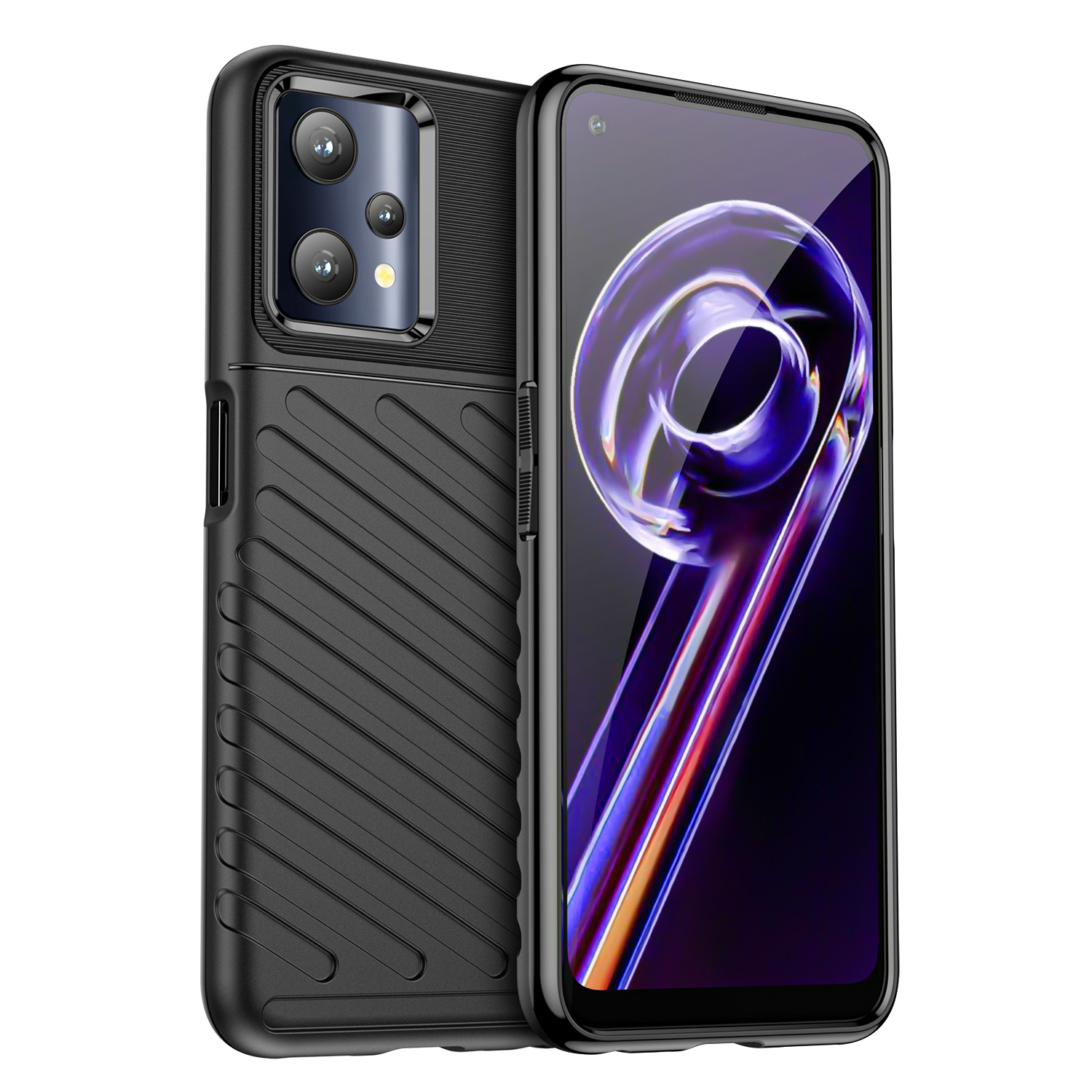 Dėklas telefonui (m) Thunder Case skirtas Realme 9 Pro - juodas (m)