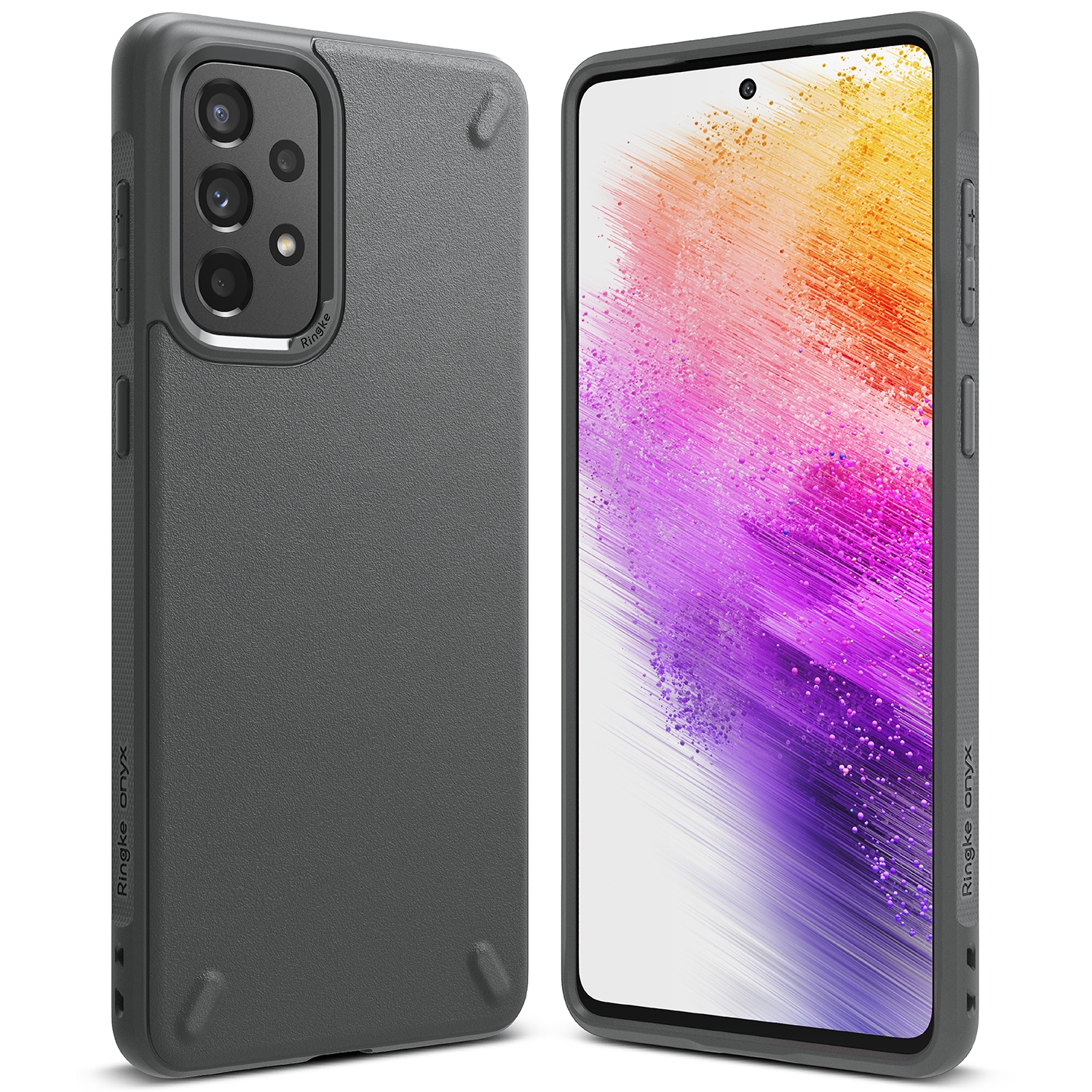Ringke Onyx patvarus TPU dėklas Samsung Galaxy A73 pilkas
