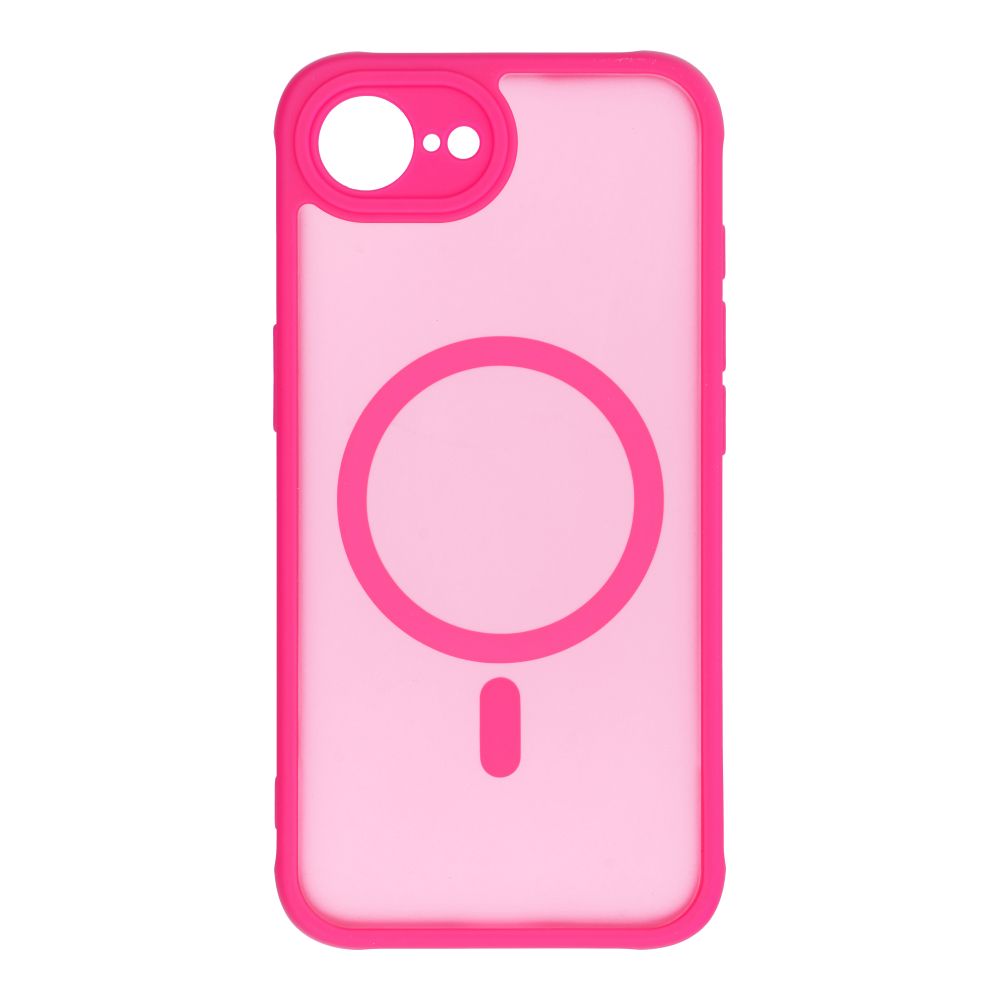 FULL MATTE MAG COVER dėklas telefonui suderinamas su MagSafe iPhone 16E (SE 4 2025) rožinė