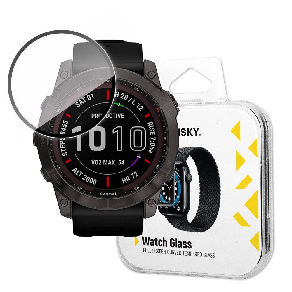 Wozinsky Hibridinis apsauginis stiklas Garmin Fenix 7X juodas