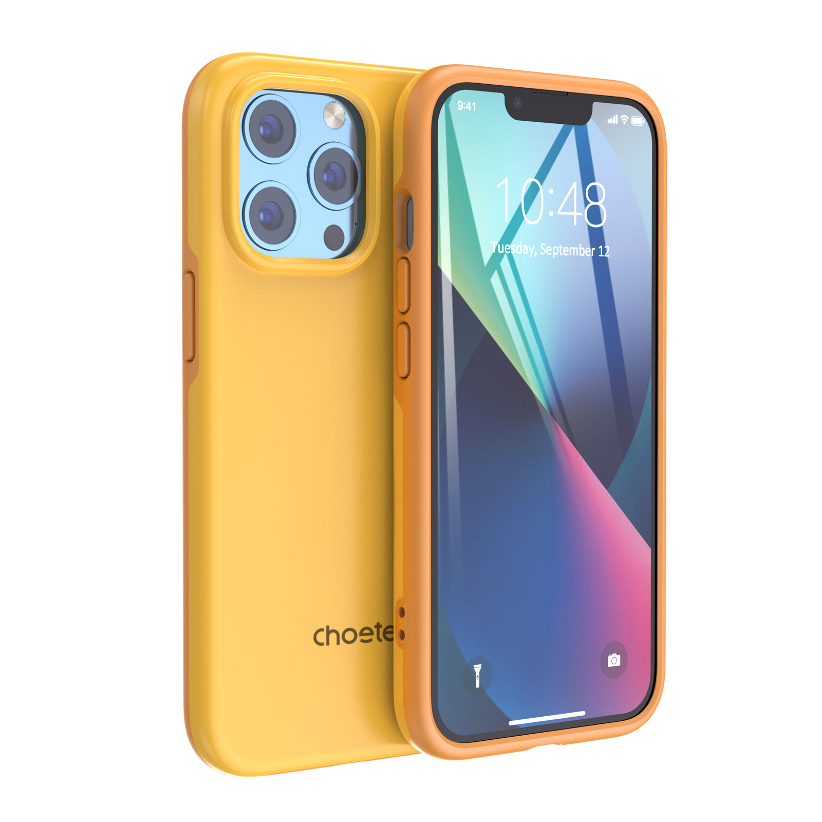 Choetech MFM Apsauginis dėklas iPhone 13 Pro Max oranžinis (PC0114-MFM-YE)
