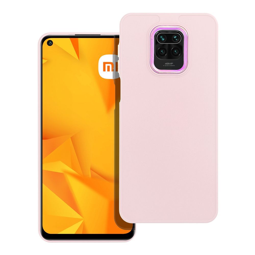 FRAME dėklas telefonui XIAOMI Redmi Note 9S / 9 Pro, pudrinės rožinės spalvos