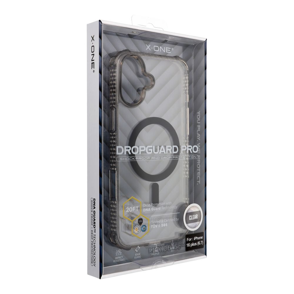 X-ONE Dropguard Magnetinis dėklas Pro (suderinamas su MagSafe) - Apple iPhone 16 Plus juodas