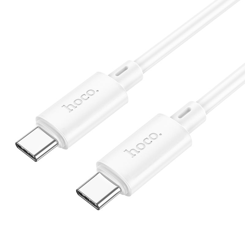 Kabelis USB C į USB C Hoco 3A 60W 2 m X88 baltas