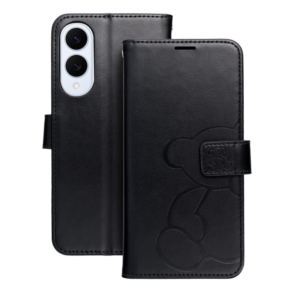 MEZZO Dėklas telefonui SAMSUNG S25 Edge meškiukas juodas