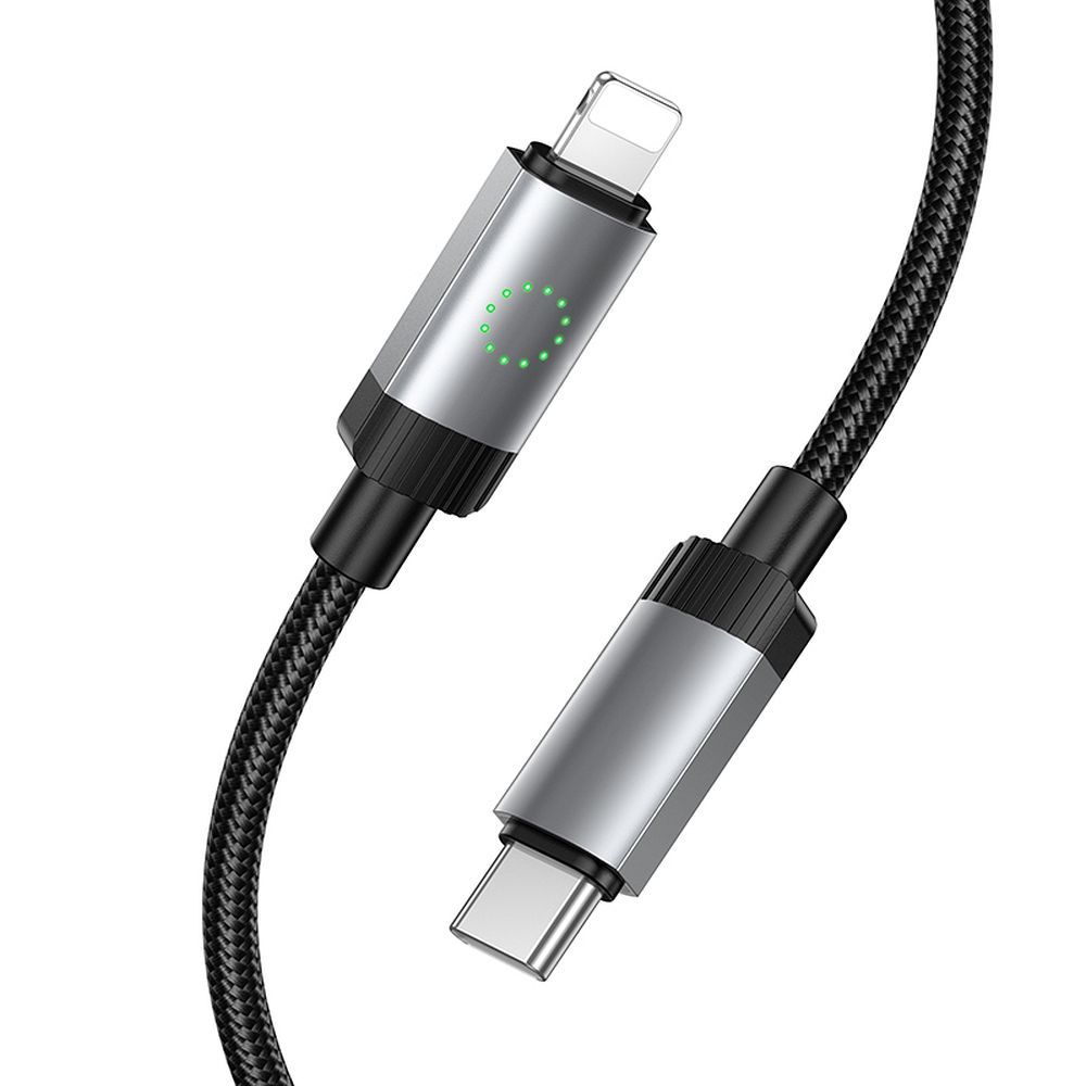 Kabelis (m) USB-C į Lightning Hoco PD 27W 1 m X117 - juodas (m)