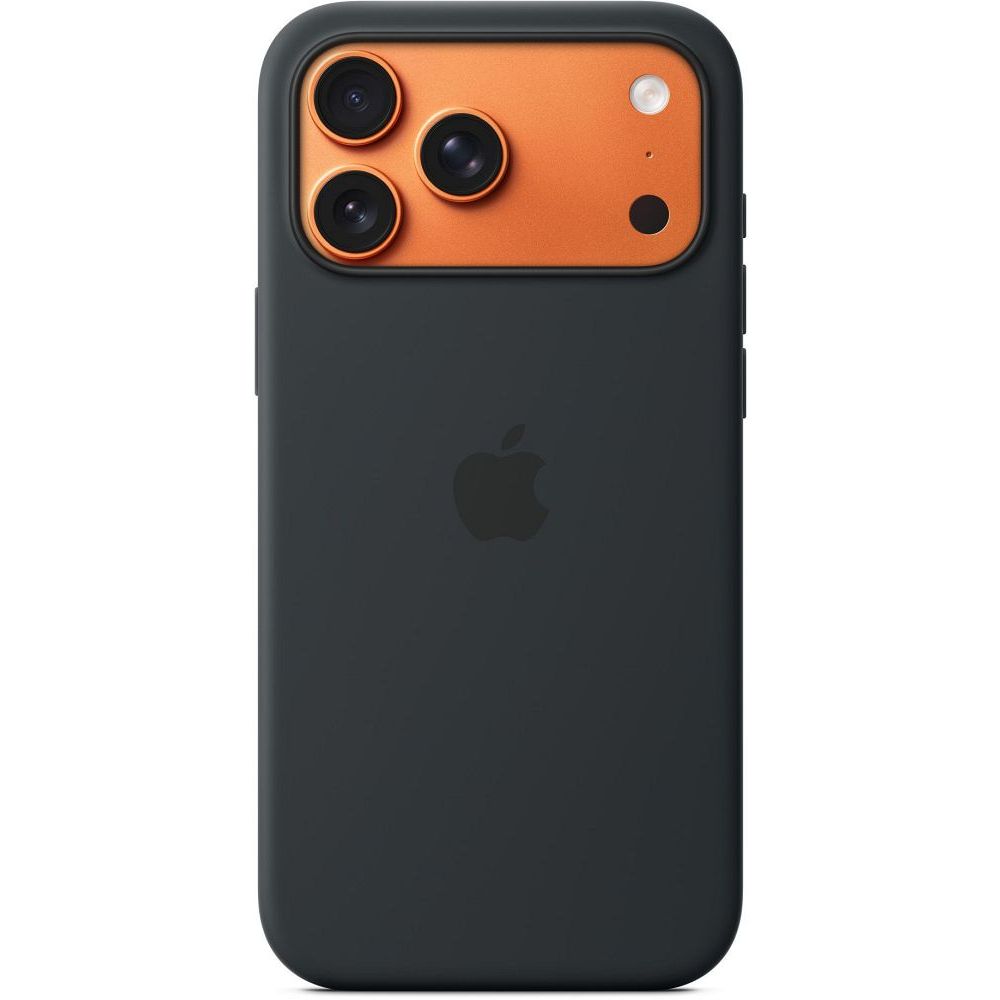 iPhone 17 Pro Max silikoninis dėklas su MagSafe – juodas
