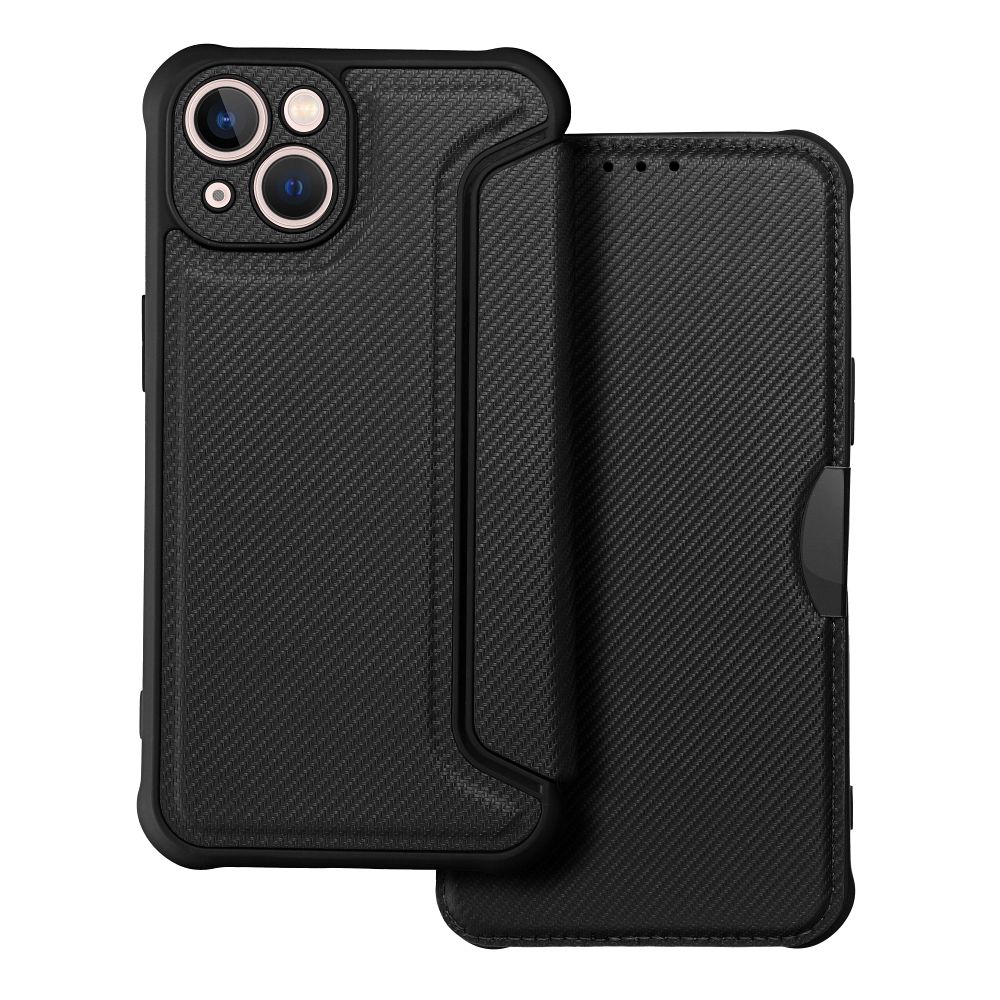 Dėklas telefonui RAZOR Book iPhone 13 juodas