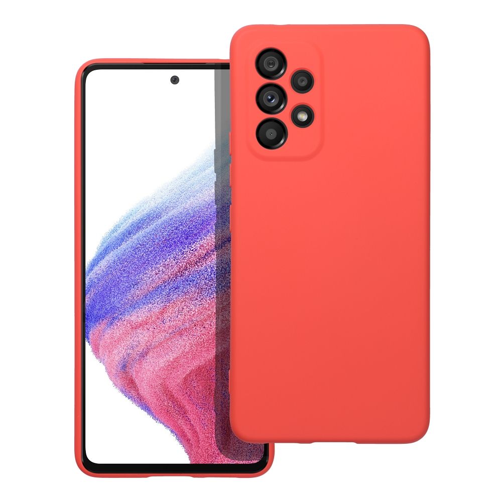 Silikoninis dėklas SAMSUNG A53 5G persikinis
