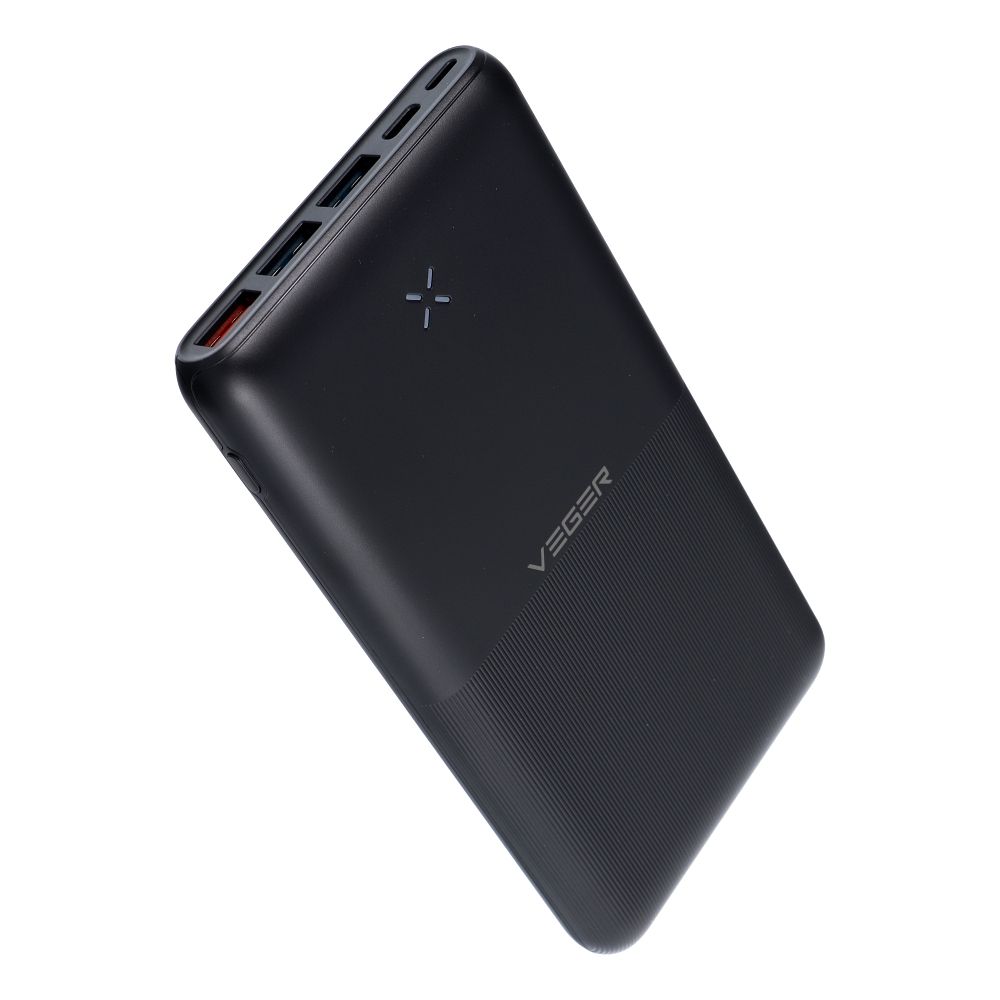 Išorinė baterija VEGER 20000 mAh PD QC3.0 3A 20W S22 (W2060) juoda