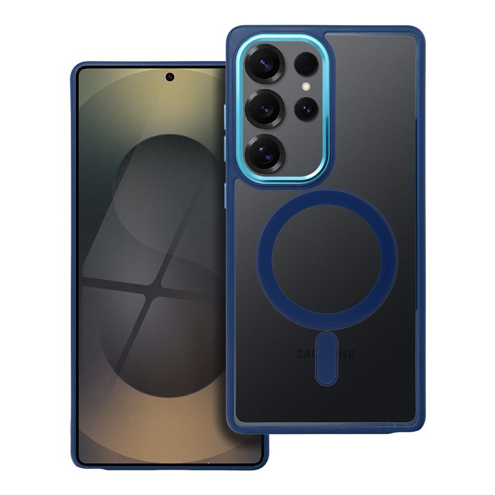 COLOR EDGE MAG COVER dėklas telefonui suderinamas su Magnetiniu SAMSUNG S25 ULTRA tamsiai mėlyna