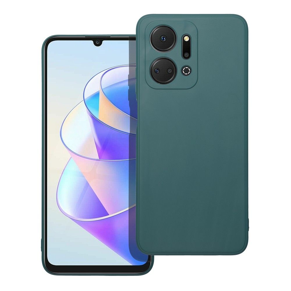 Matinis dėklas telefonui HONOR X7a - tamsiai žalias