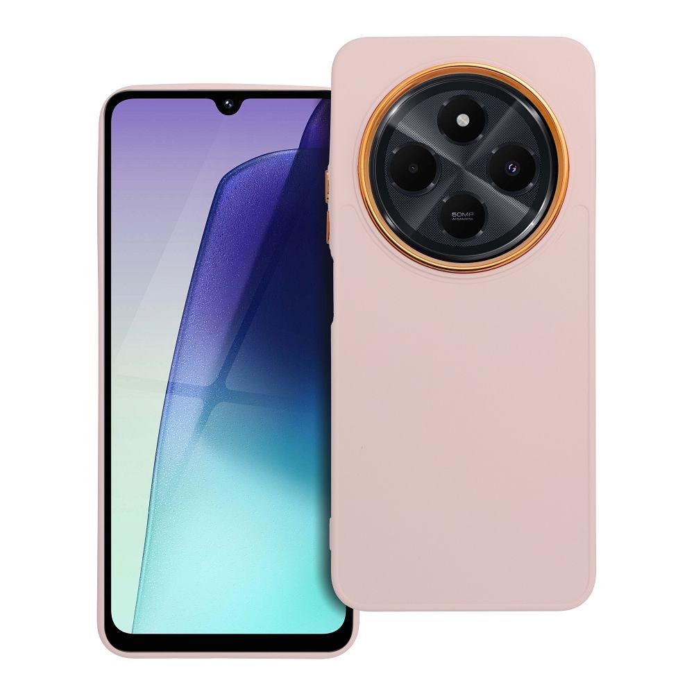 FRAME dėklas telefonui XIAOMI Redmi 14C, pudrinė rožinė