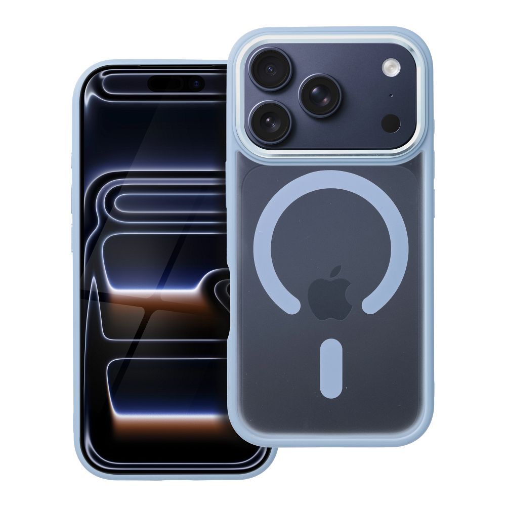 MATTE MAG COVER magnetinis dėklas telefonui, suderinamas su MagSafe, skirtas IPHONE 17 Pro, mėlynas