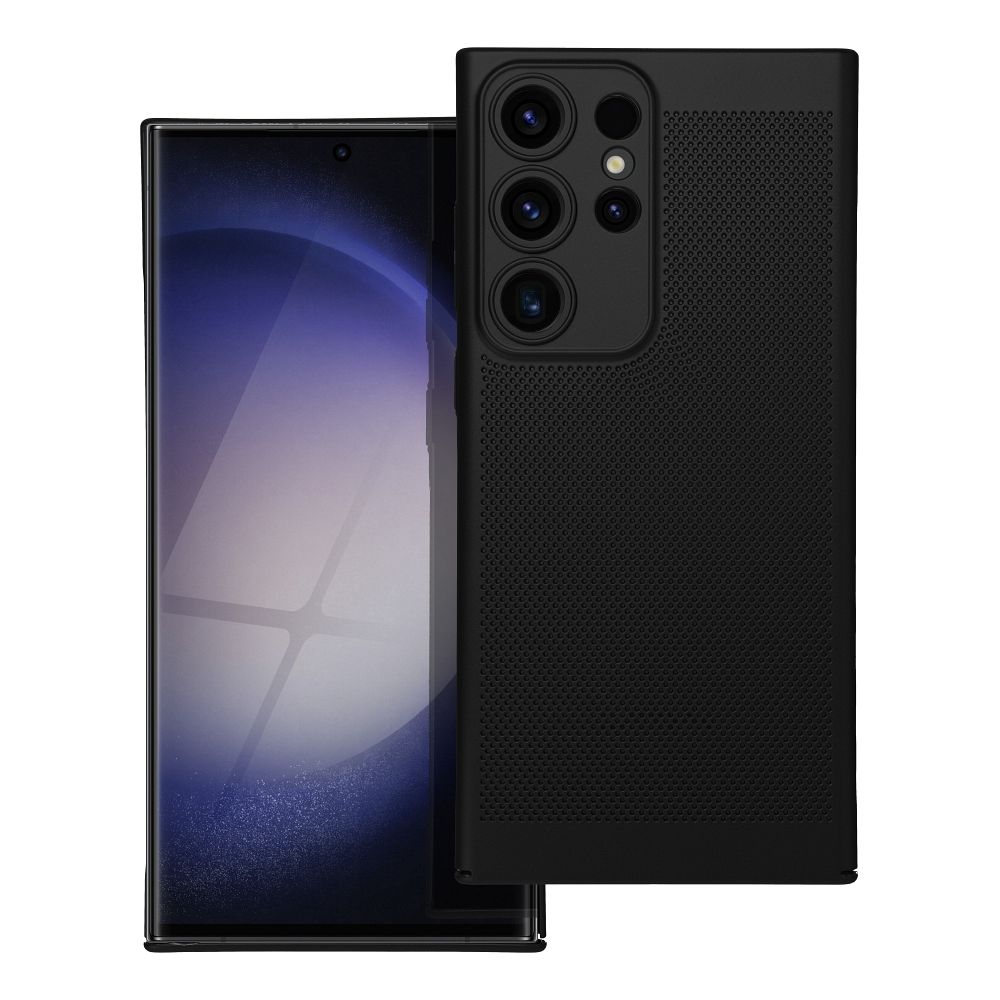 BREEZY dėklas telefonui SAMSUNG S23 Ultra juodas