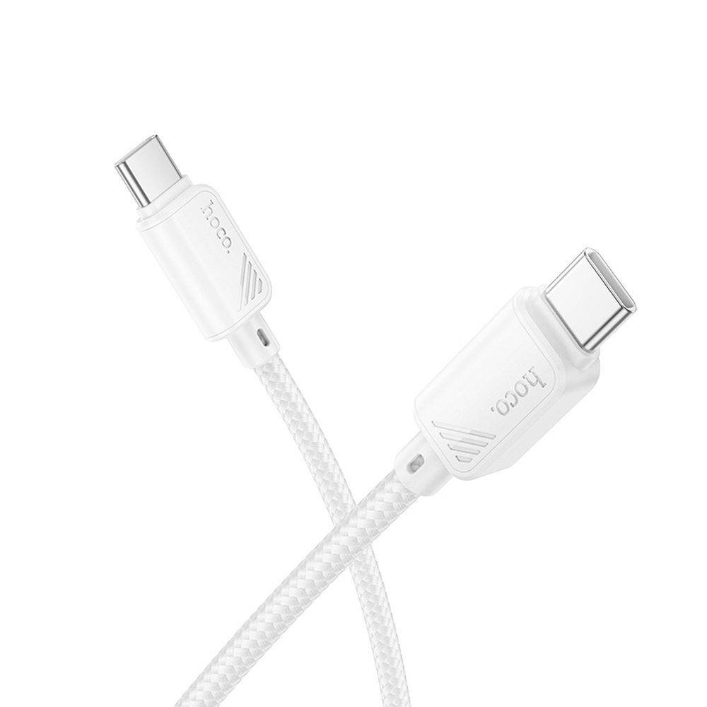 Kabelis USB C į USB C Hoco 3A 60W 1 m X113 baltas