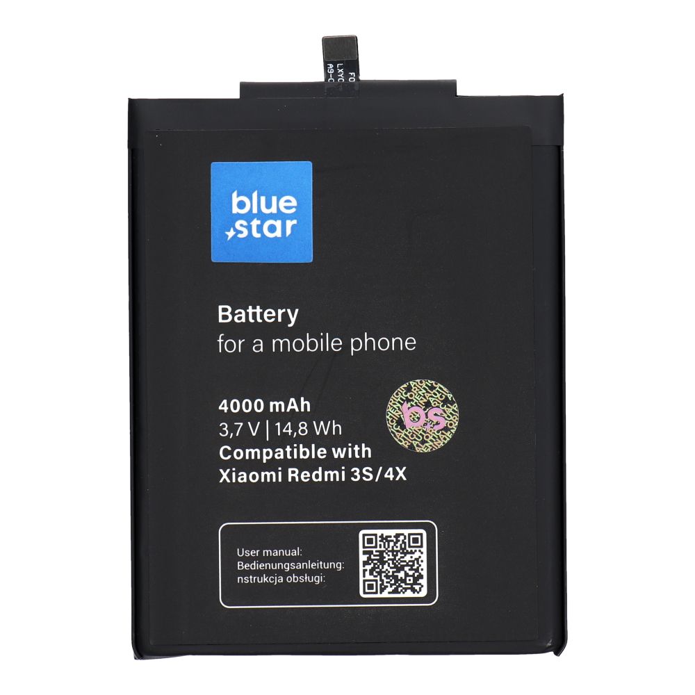 Baterija Xiaomi Redmi 3 / 3S / 3X / 4X (BM47) 4000 mAh Blue Star
