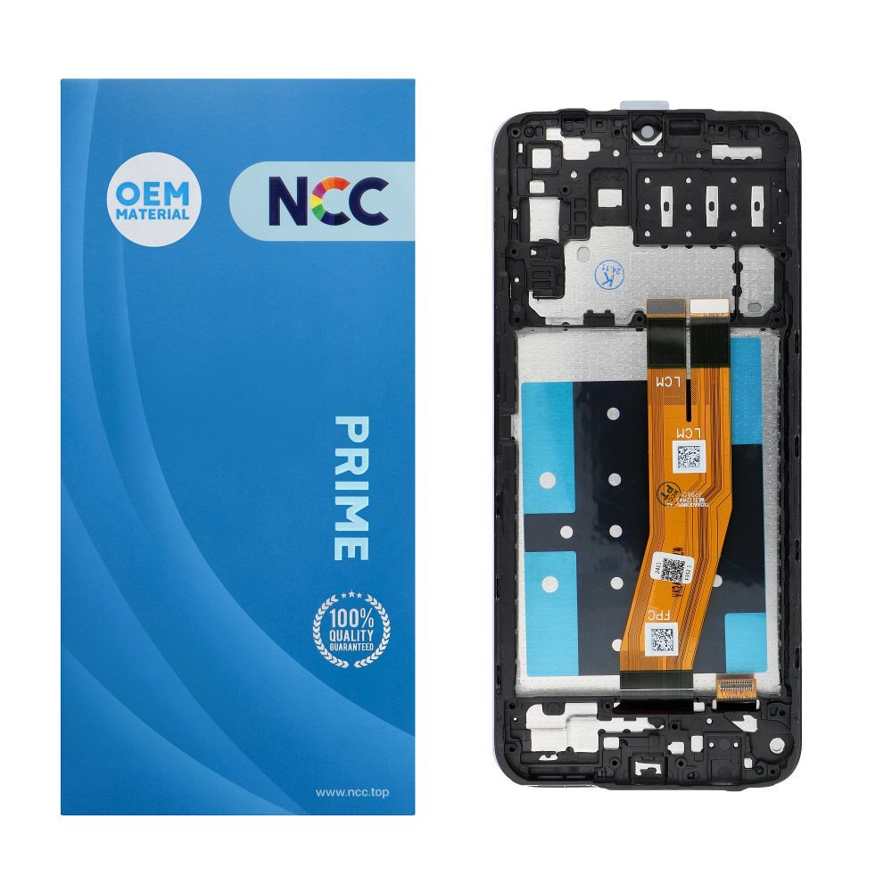 NCC LCD ekranas SAMSUNG A14 4G A145B/P/R OEM su rėmeliu