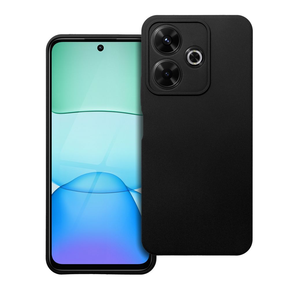 Silikoninis 2mm dėklas telefonui XIAOMI REDMI 13 4G, juodas