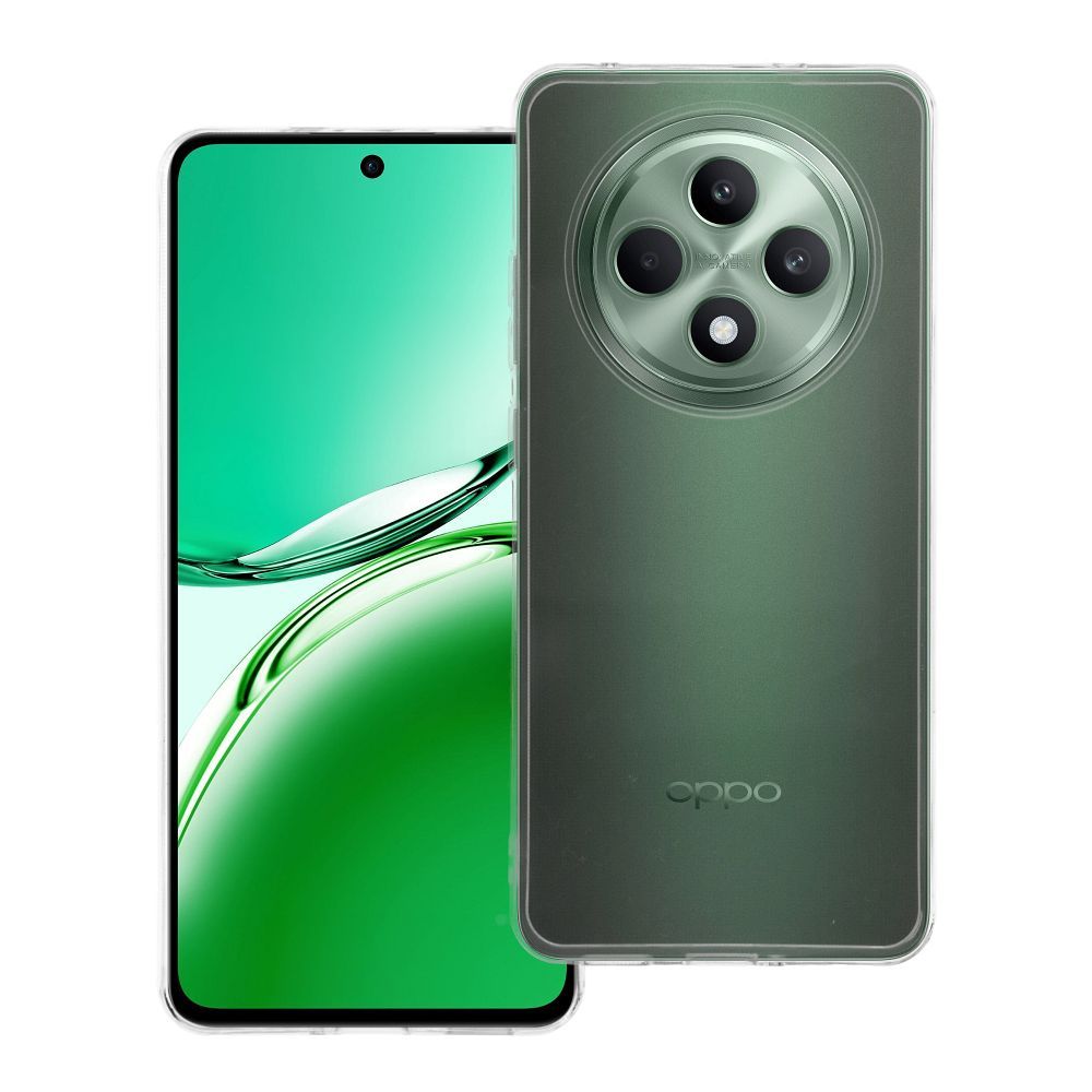 Skaidrus dėklas telefonui 2 mm OPPO Reno 12F 5G / 12FS / F27 (kameros apsauga) permatomas