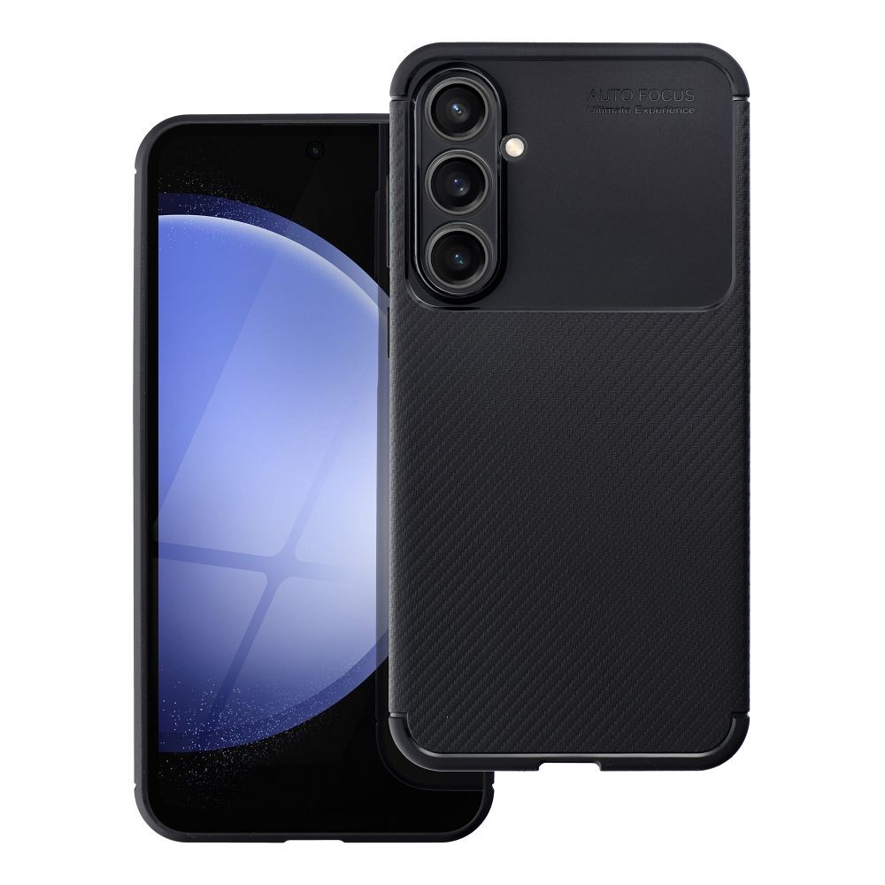 Dėklas telefonui CARBON PREMIUM SAMSUNG S23 FE juodas