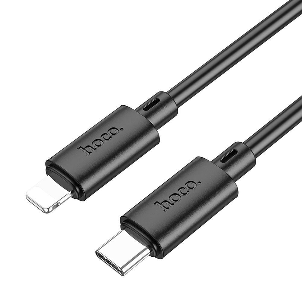 Kabelis USB C į Lightning Hoco PD 2,4A 20W 1 m X83 juodas