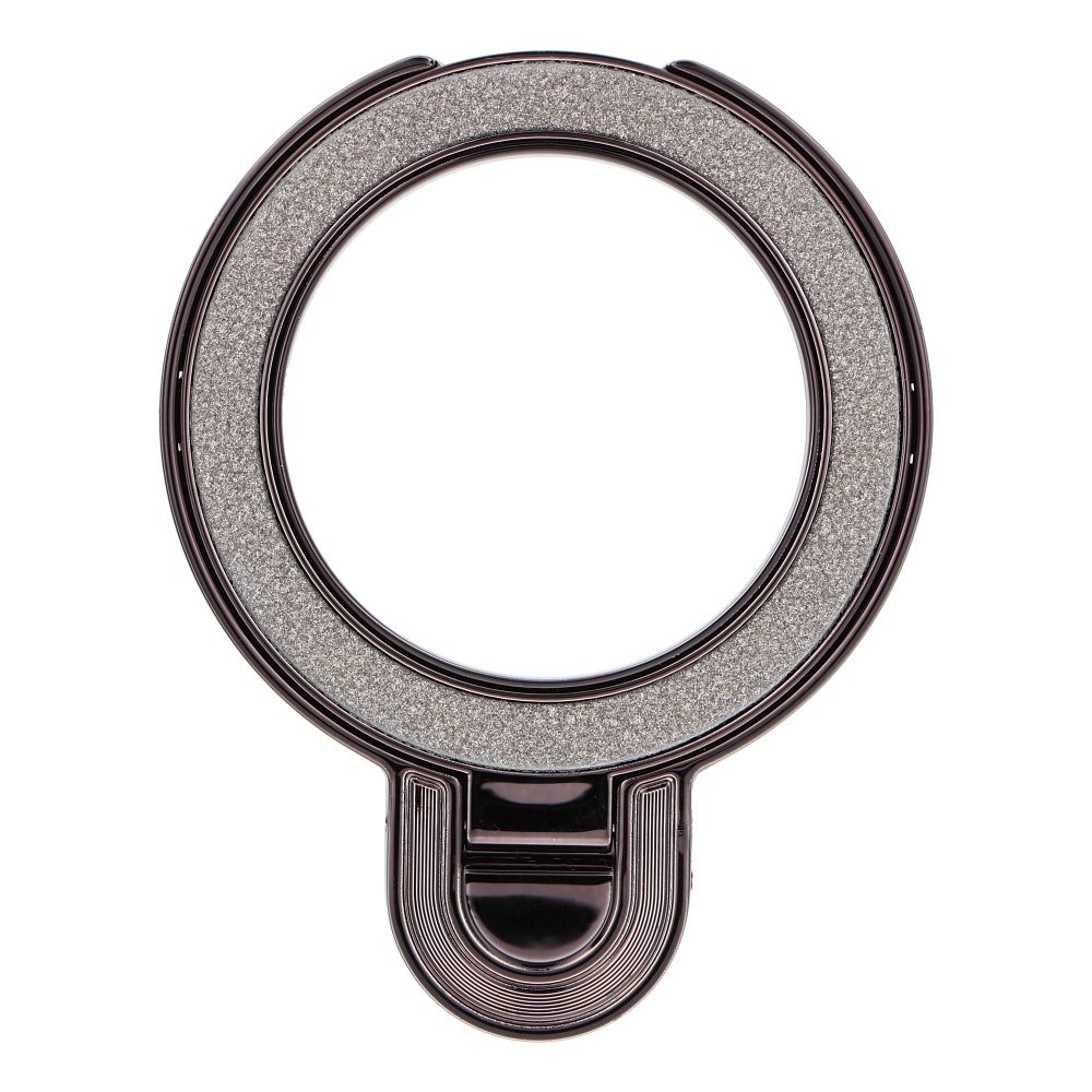 Telefonų stovas CIRCLE GLITTER - klijuojamas - juodas