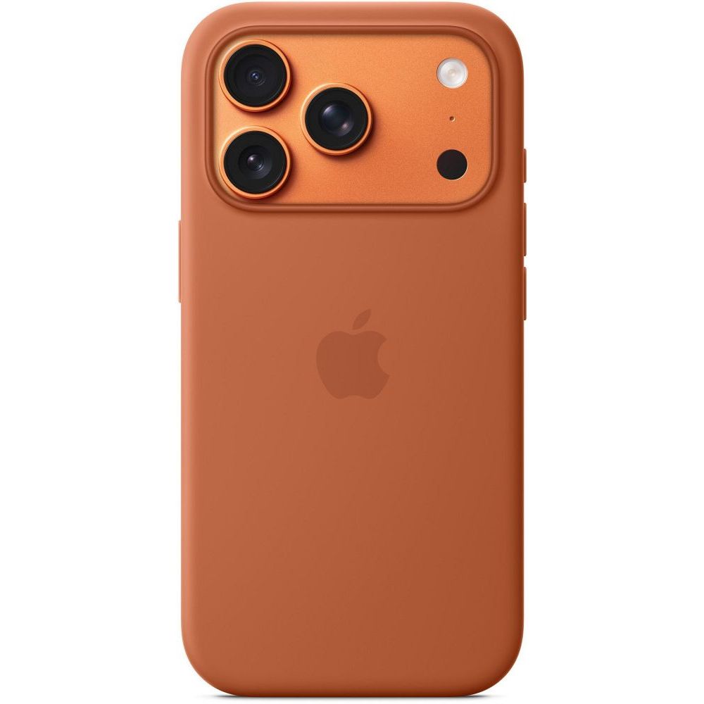 iPhone 17 Pro silikoninis dėklas su MagSafe – terakota