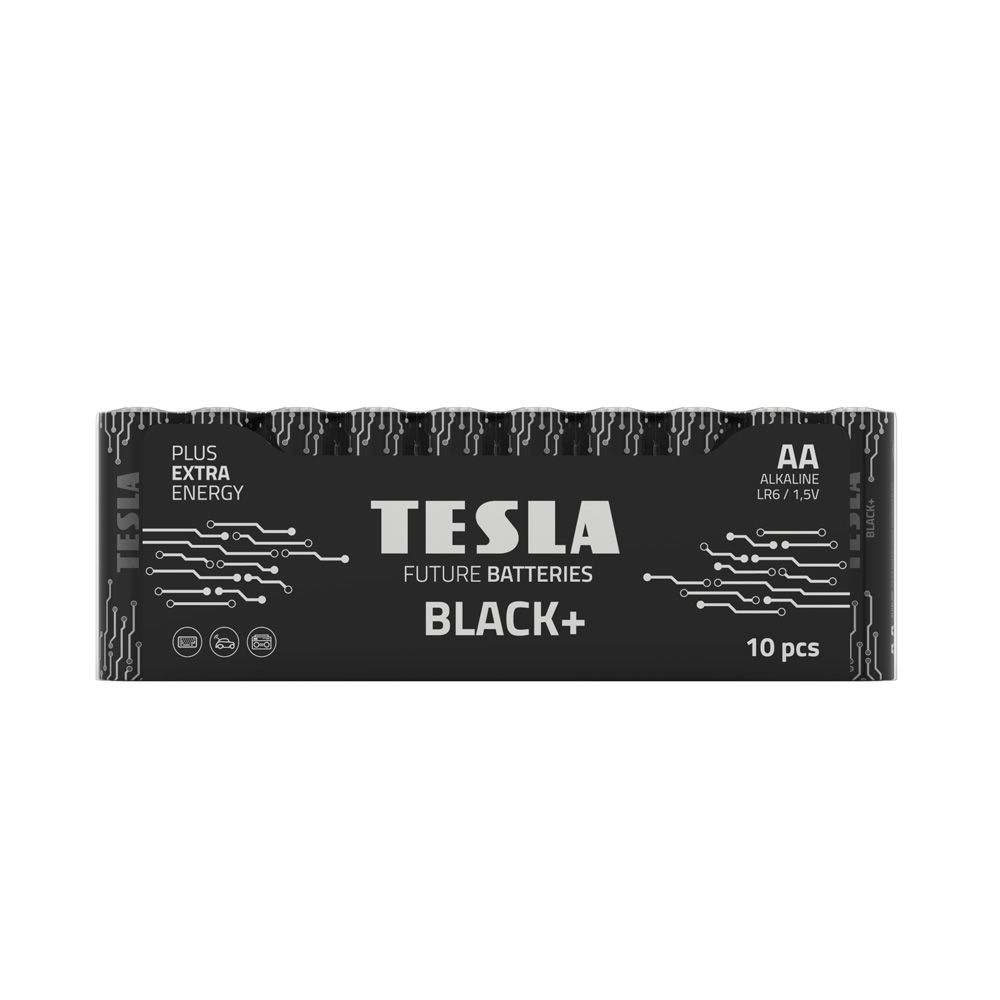 TESLA šarminė baterija R6 (AA) BLACK+ [10x72] 10 vnt.