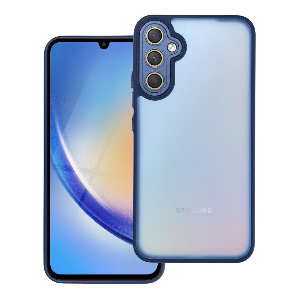 VARIETE dėklas telefonui SAMSUNG A34 5G tamsiai mėlynas