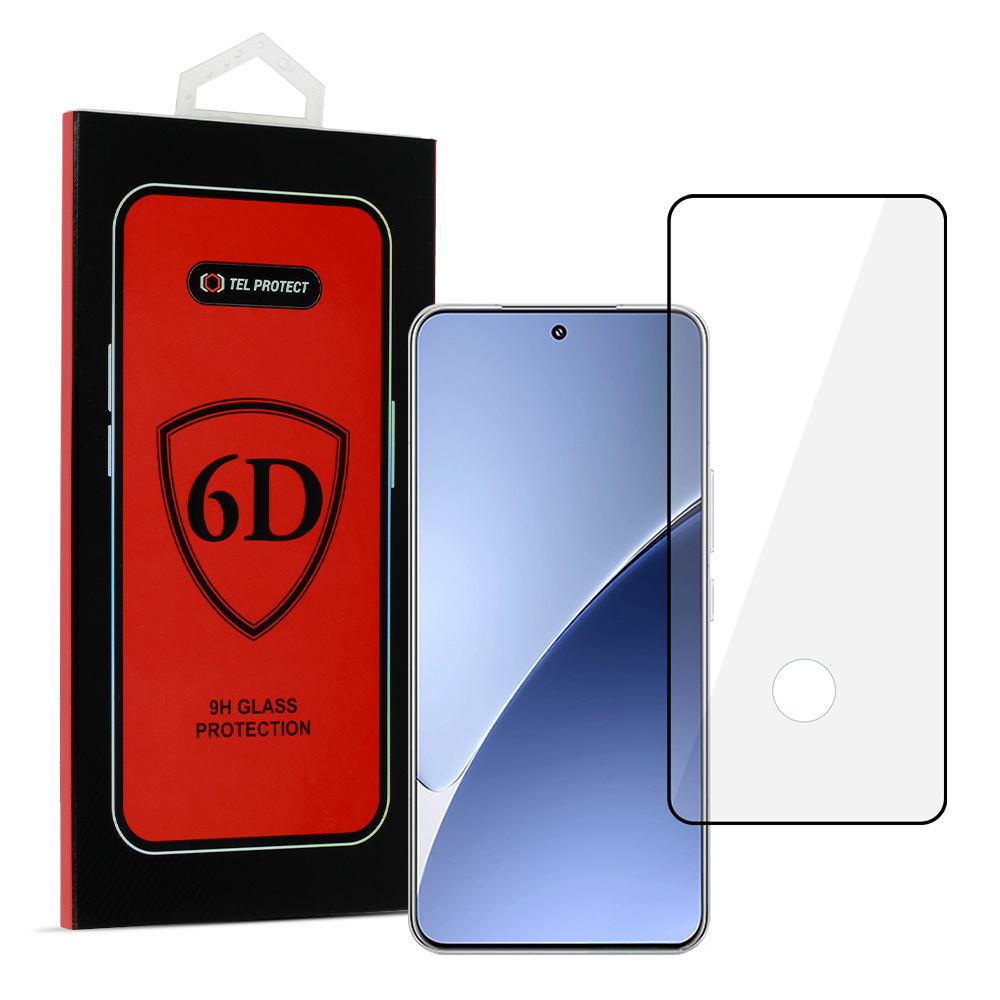 Tel Protect Full Glue 6D Apsauginis stiklas XIAOMI 15 PRO juodas